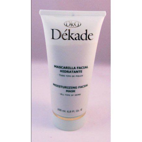 Un tubo blanco de mascarilla facial hidratante Dekade