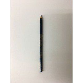 Un lápiz negro está sobre una superficie blanca.