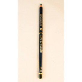 Un lápiz negro dekade está sobre una superficie blanca