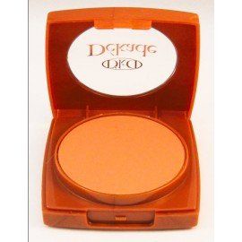 Un polvo en un recipiente naranja que dice dfcd