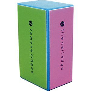 Un bloque verde y rosa con las palabras 