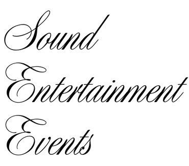 Sound Entertainment Events logo in cursive font.