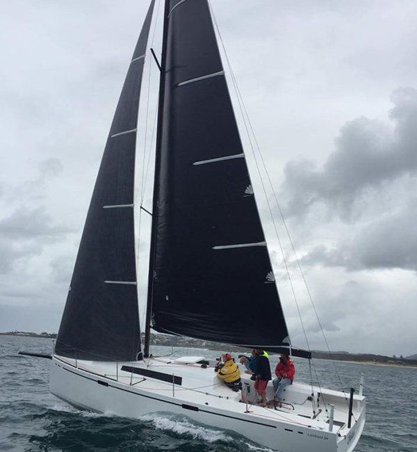 Black Yacht Sail — Custom Sails In Coffs Harbour, NSW