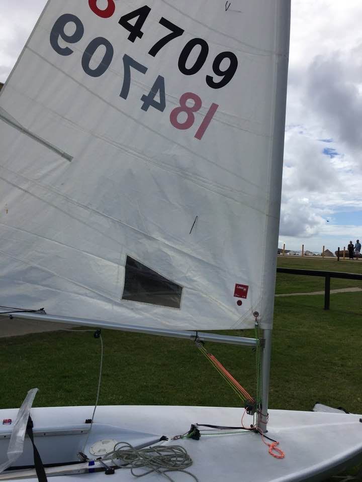 A Sailboat With the Number 54709 on the Sail — Off Shore Sails & Rigging In North Boambee Valley, NSW