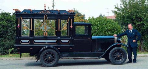 Historic funeral carriage