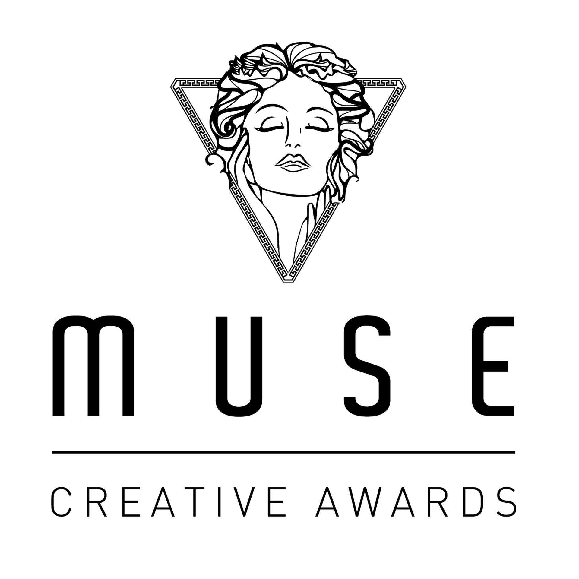 The logo for the american advertising awards is black and white.