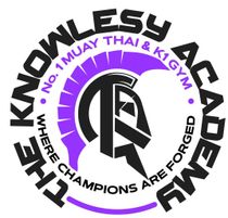 The logo for the knowlesy academy is purple and black.