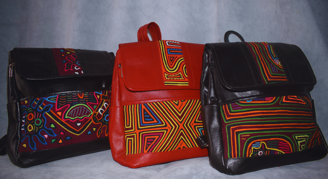 Morral de cuero para mujer