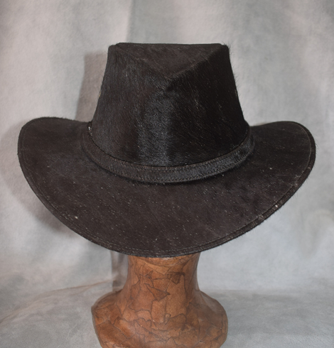 Sombrero de cuero en pelo