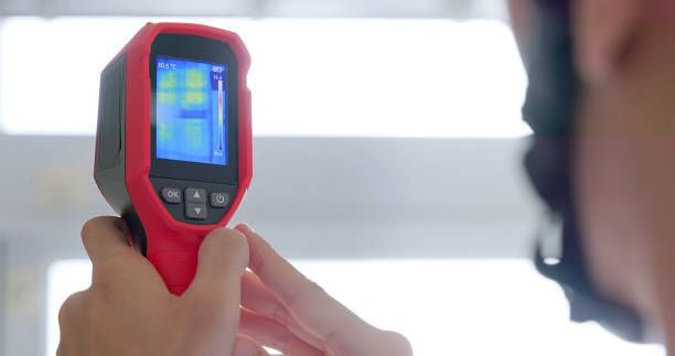 A sink pipe is leaking water under a sink.