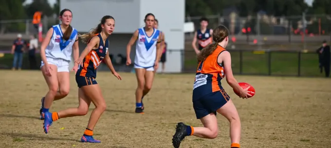 Junior Girls Footy at Burnside Heights Football Club