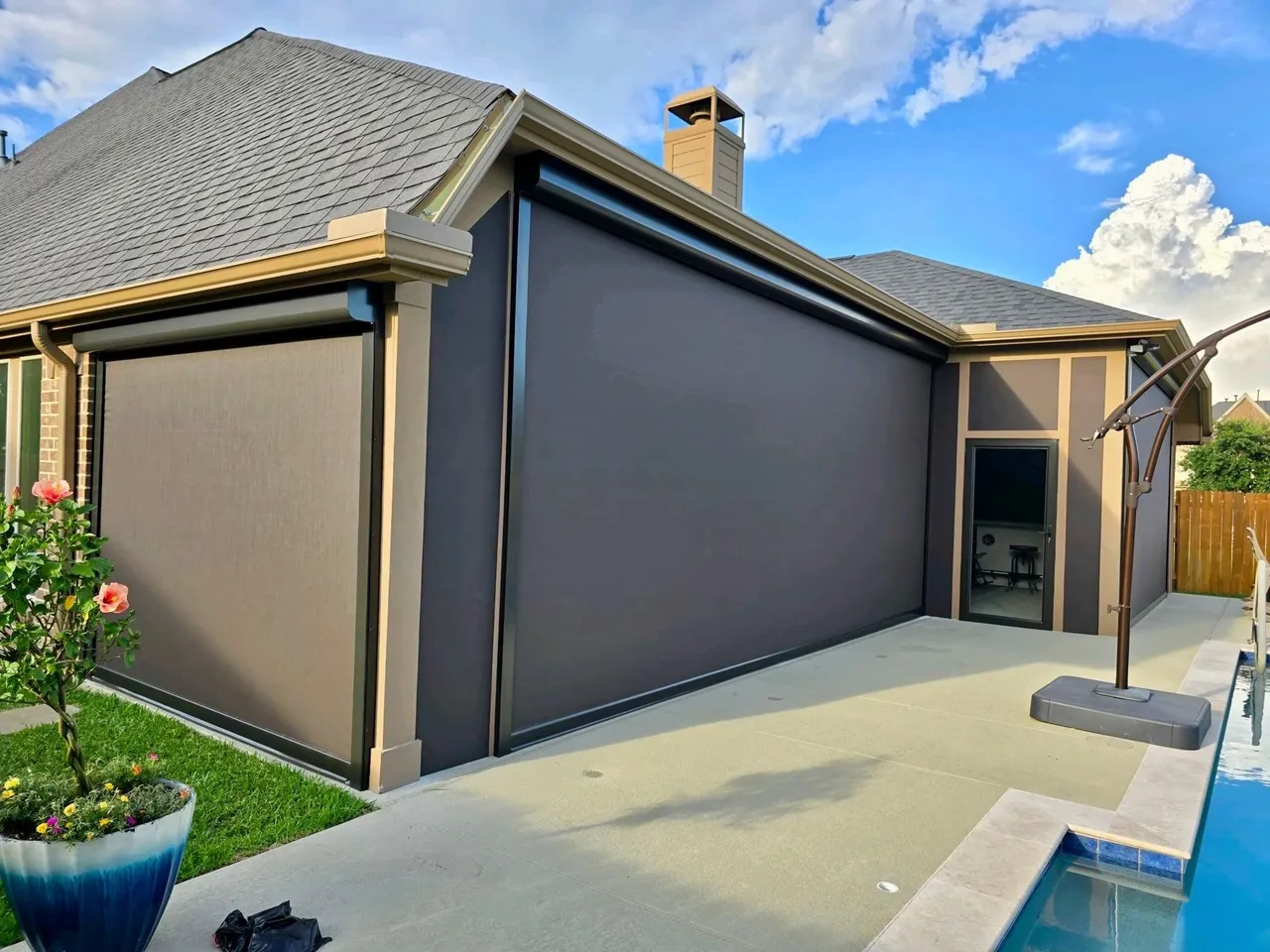 Shade Doctor Shade Doctor Exterior Motorized Shade Projects | Carolina Shades & More