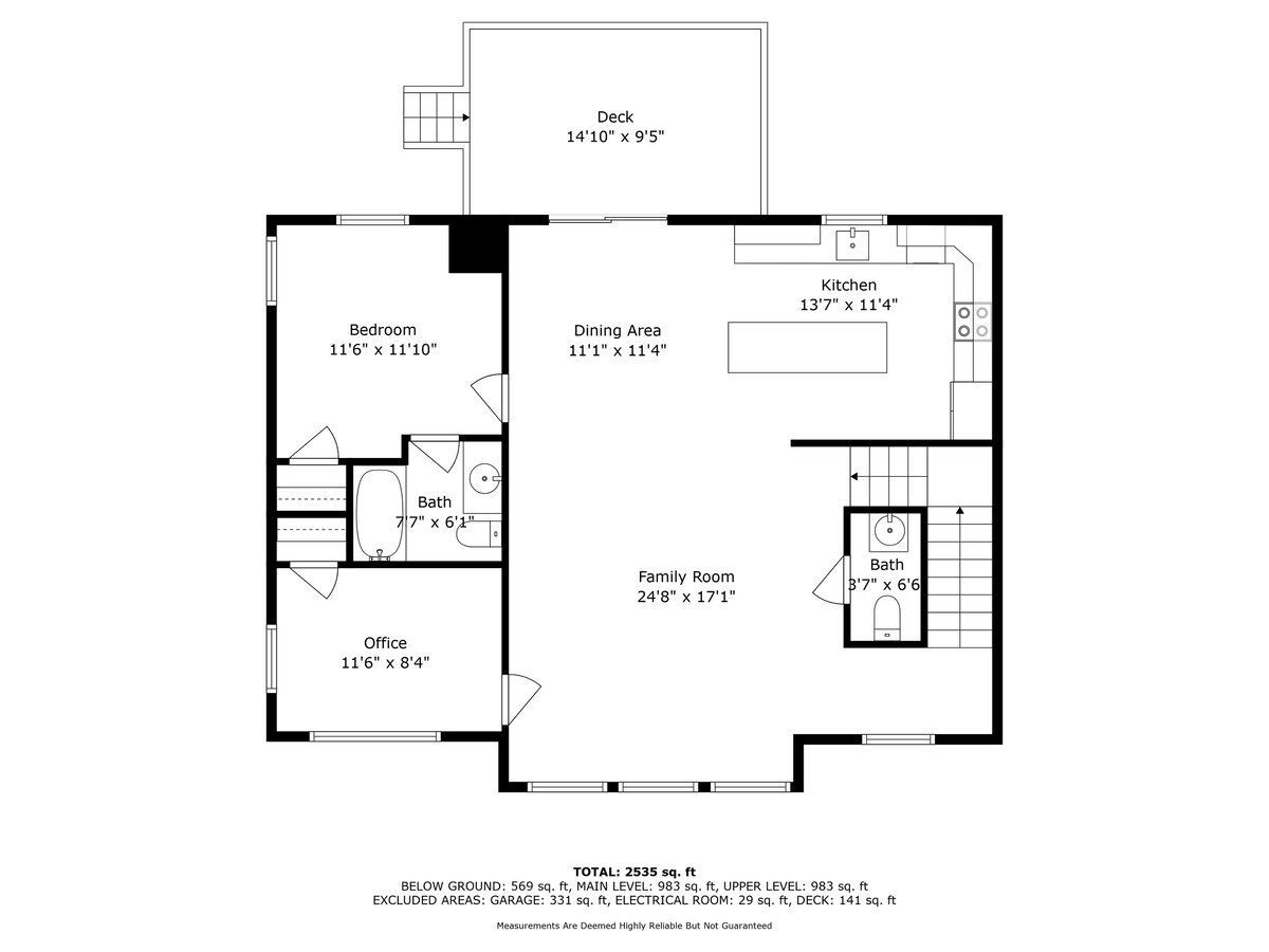 A black and white floor plan of a house
