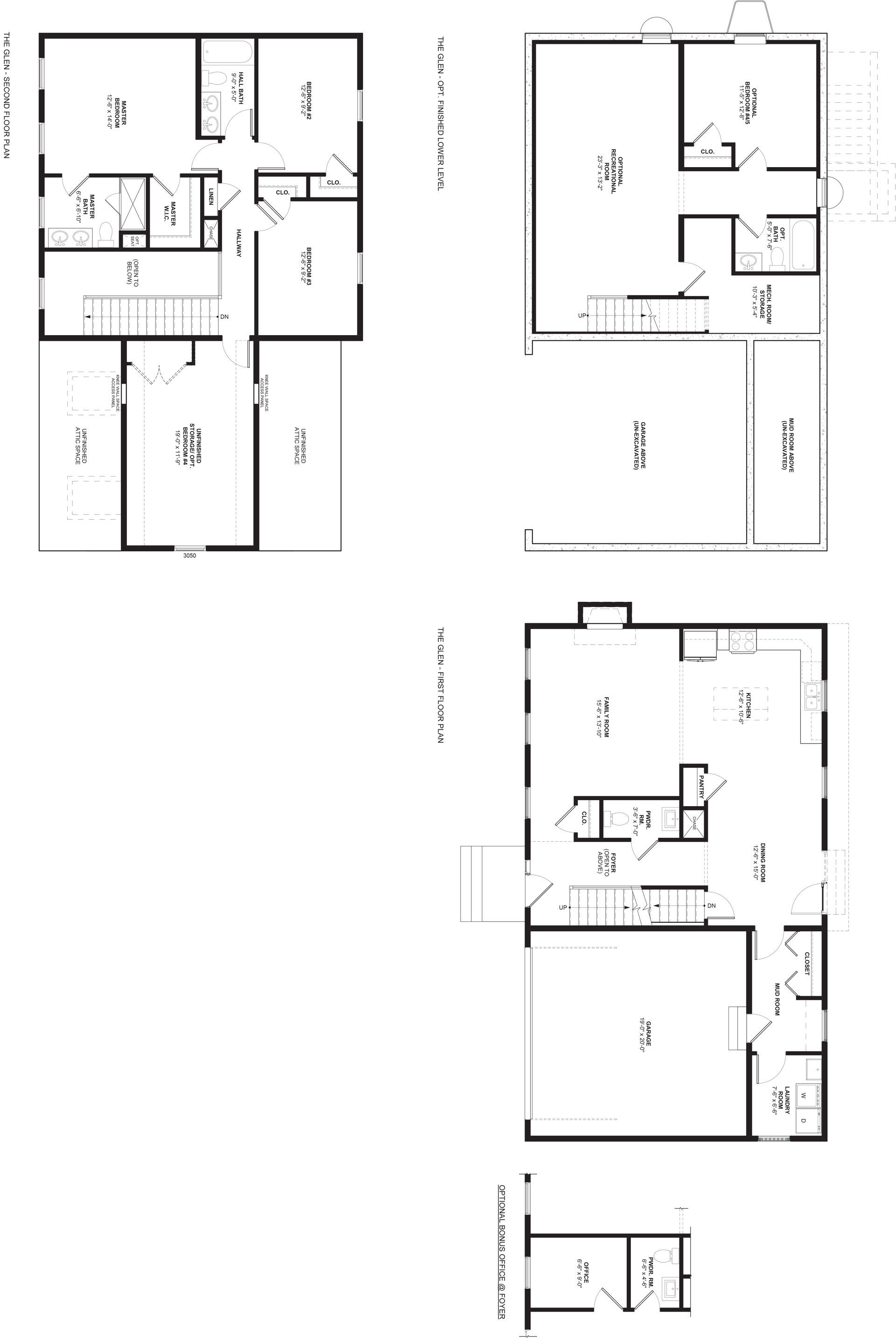 A black and white floor plan of a house.