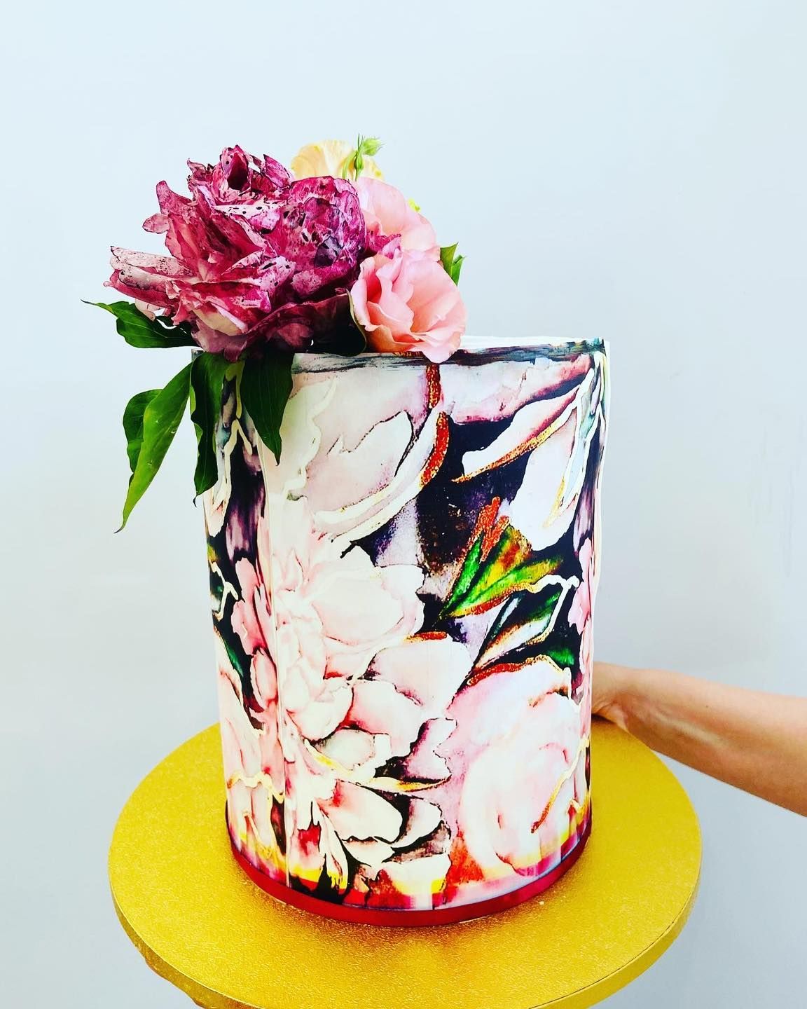 torta scenografica floreale