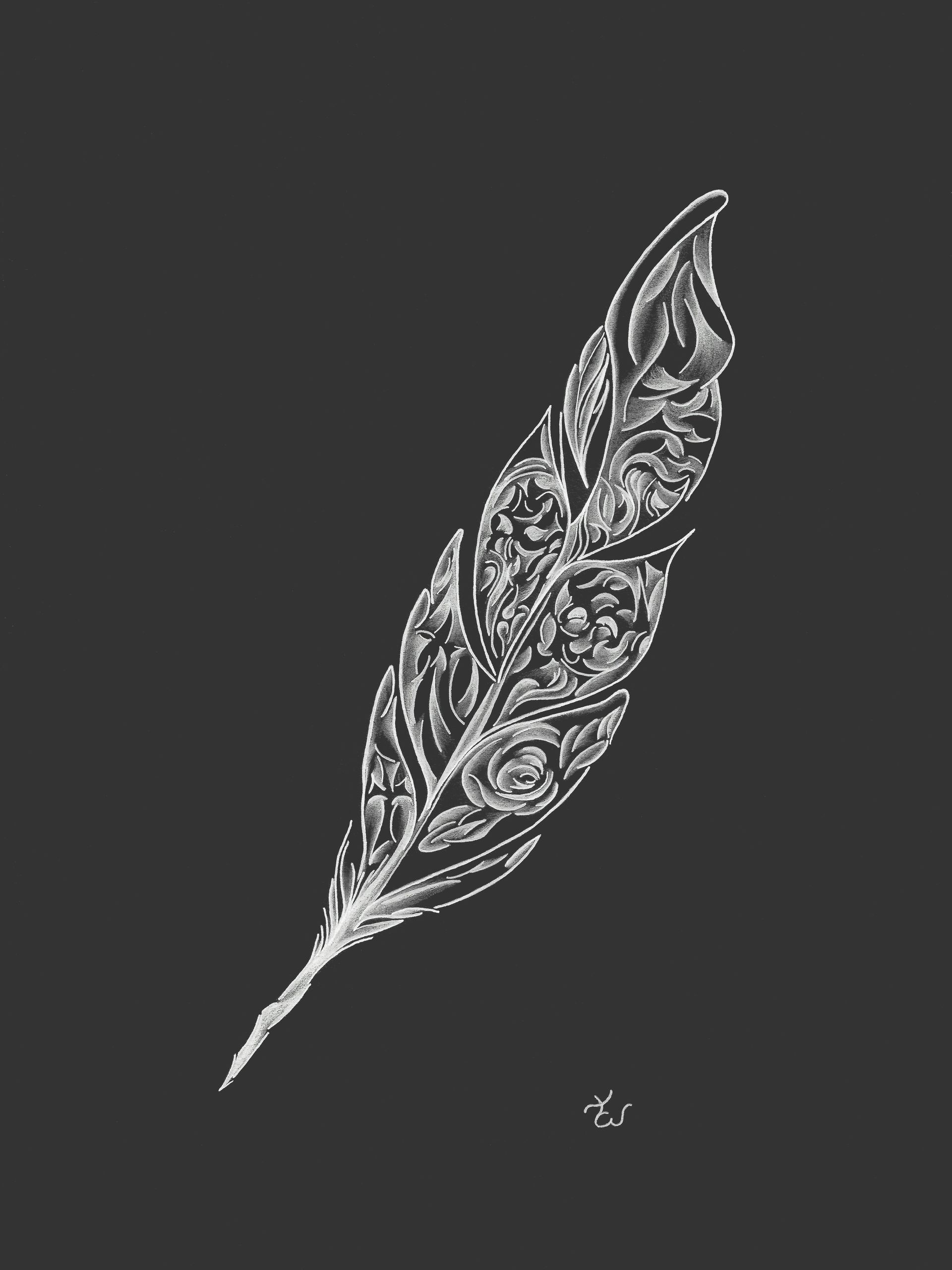 Gothic Feather (Print)