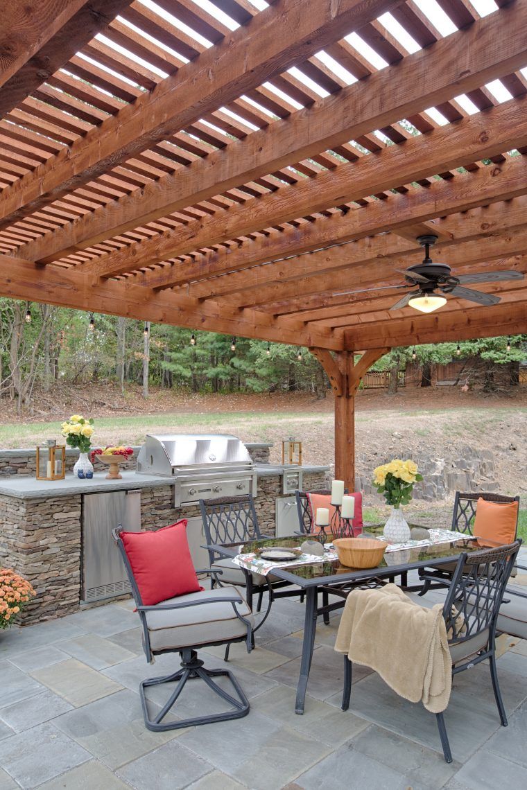 wooden pergola