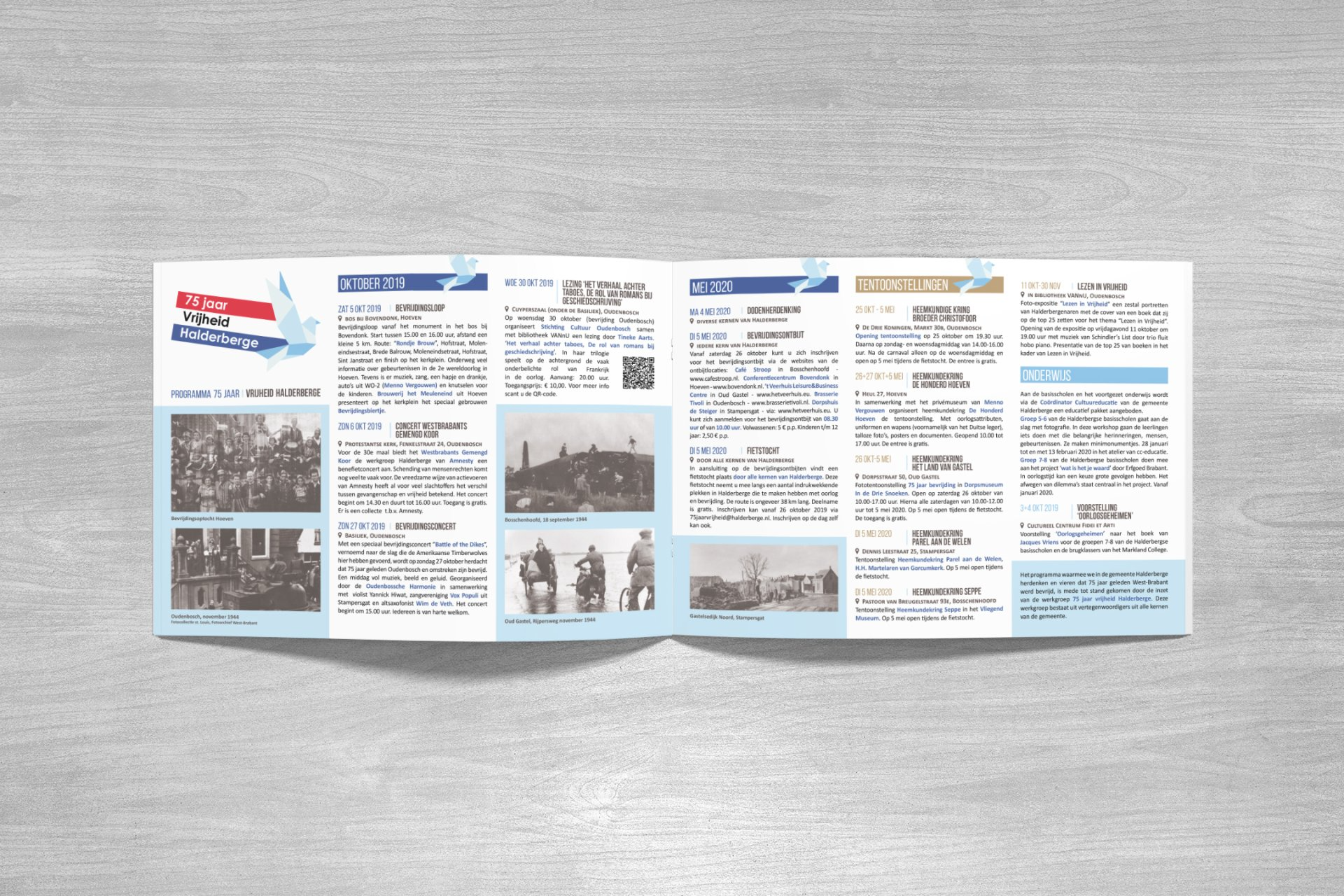 Vormgeving  opmaak 75 jaar bevrijding