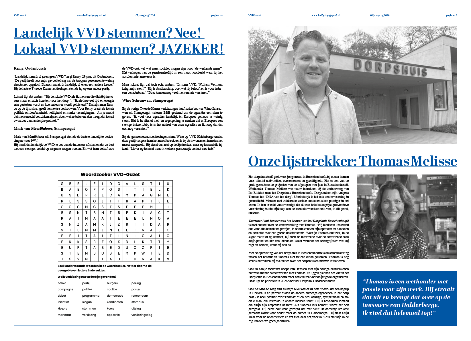 A page of a book titled kernpunten stampersgat