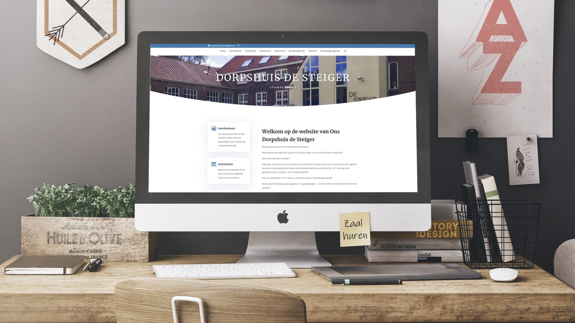 Webdesign website dorpshuis de Steiger