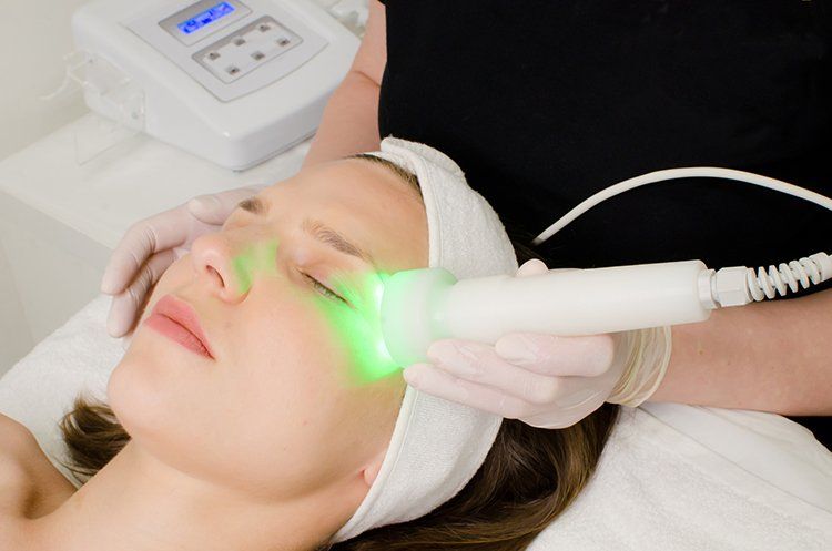 Doing LED Light Therapy — Greenwood Village, CO — Beau Visage Skin Care & Spa
