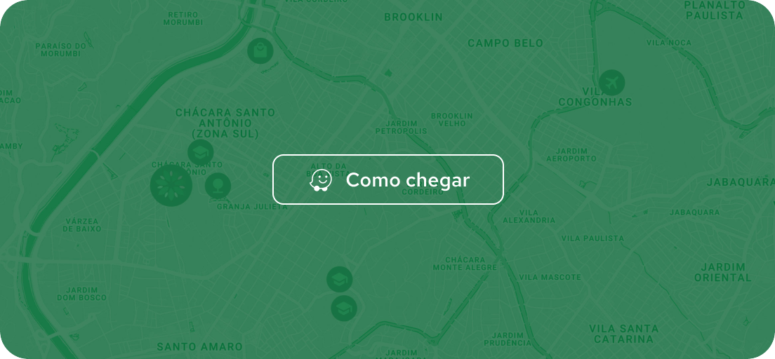 Um mapa verde com um botão que diz ``como chegar''.