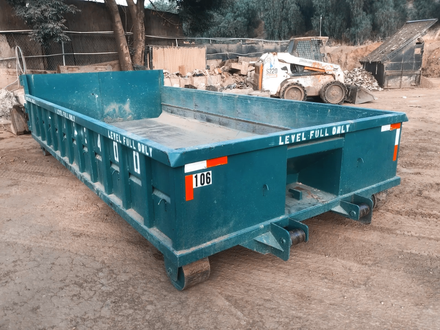 Residential Dumpster — Blue Construction Debris Container in Northridge, CA