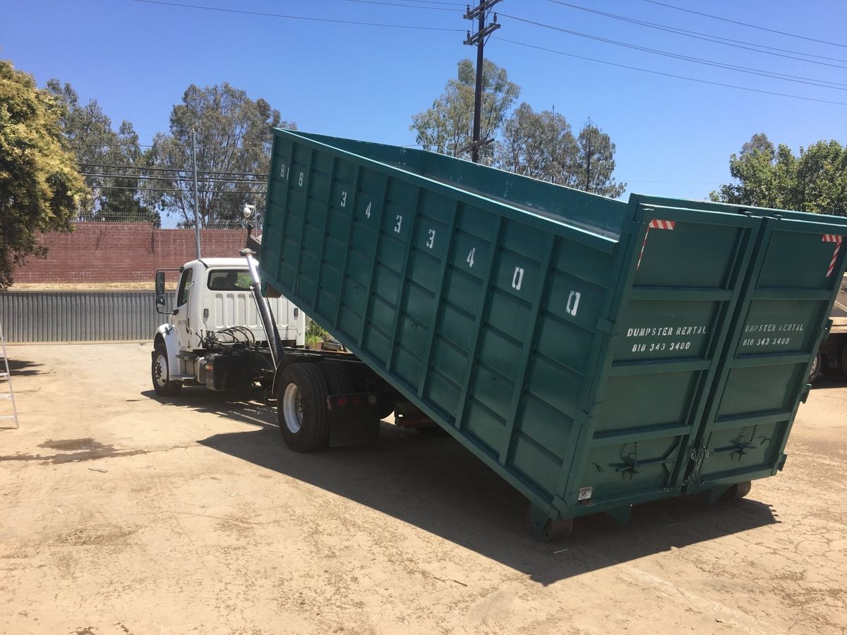Garbage Removal — Loading Excavation To The Dump Truck in Northridge, CA