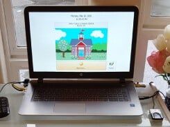 Computer with children's learning program - Child Care Center in Renton, WA