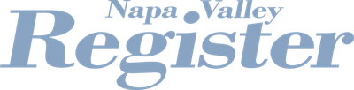 Napa Valley Register logo in light blue.