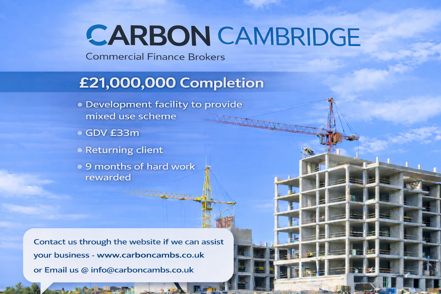 £21m Development Finance deal completed 