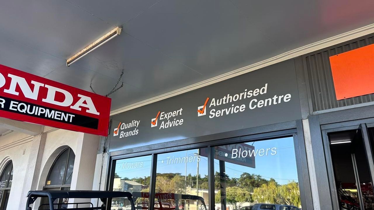 A Large Red Sign That Says the Original Pub With No Beer — Global Signage In Ingham, QLD