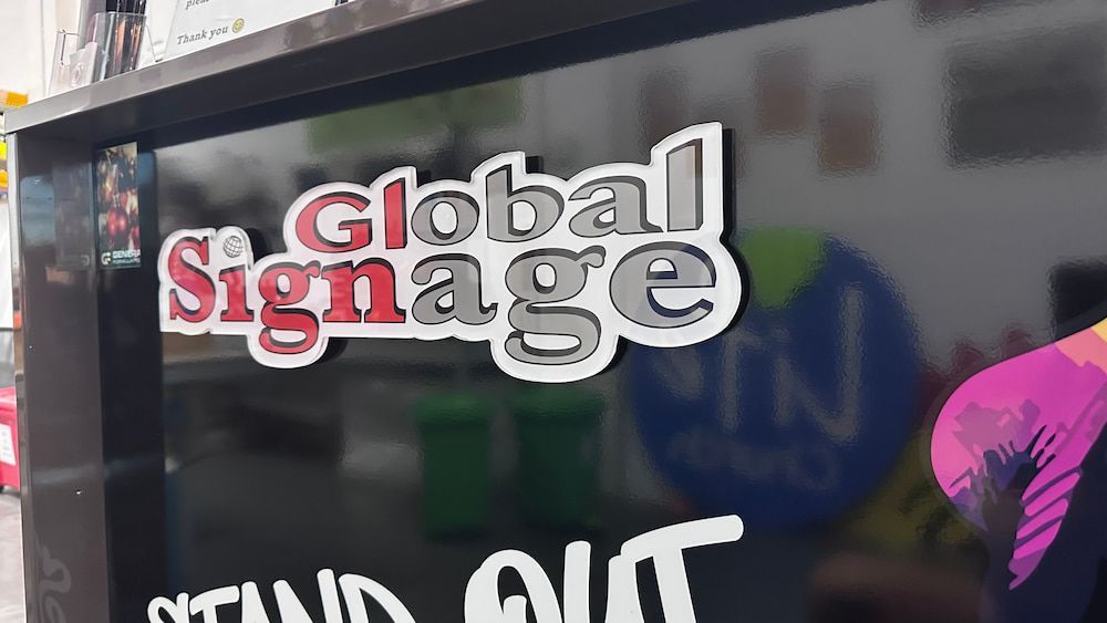 A Close Up of a Sign That Says Global Signage — Global Signage In Ingham, QLD