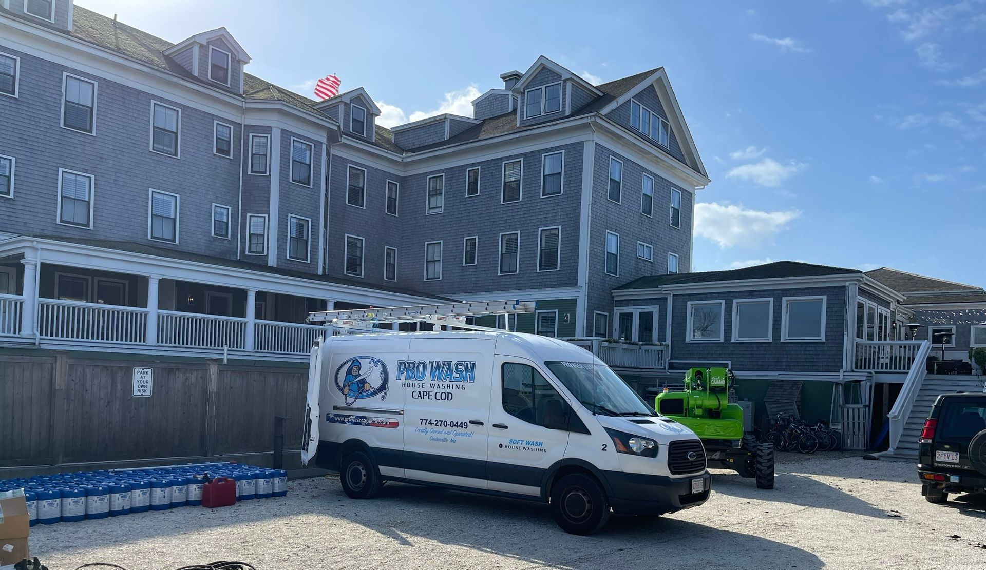 Cleaning the Concrete Flo — Yarmouth Port, MA — Pro Wash Cape Cod