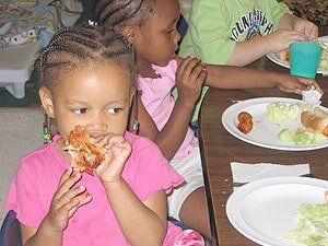 Children eating meal — Children's Center in Lakewood,, CA