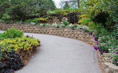Hardscaping — Retaining Wall and Landscape Garden in Dawsonville, GA