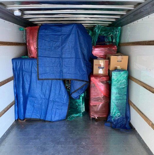 Boxes and Furniture Inside the Truck — Denver, CO — RnB Movers LLC
