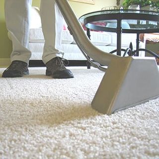 Cleaning Carpet in Living Room — Carpet Cleaning in Washington, PA