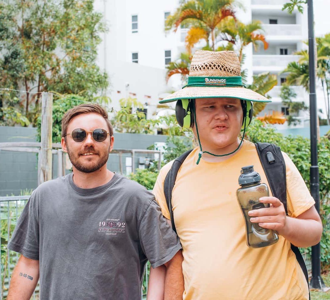 Two Men Standing Next To Each Other — Tailored Support Services Pty Ltd In Maroochydore, QLD