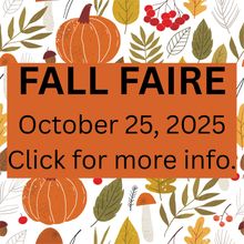 Fall Faire announcement. 