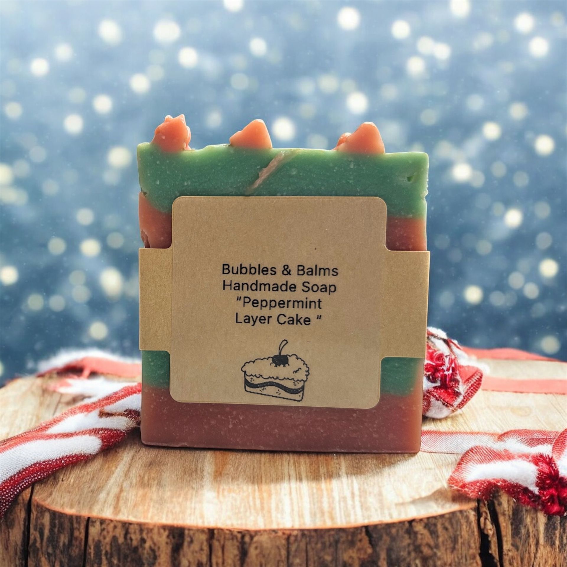 Peppermint Layer Cake Soap