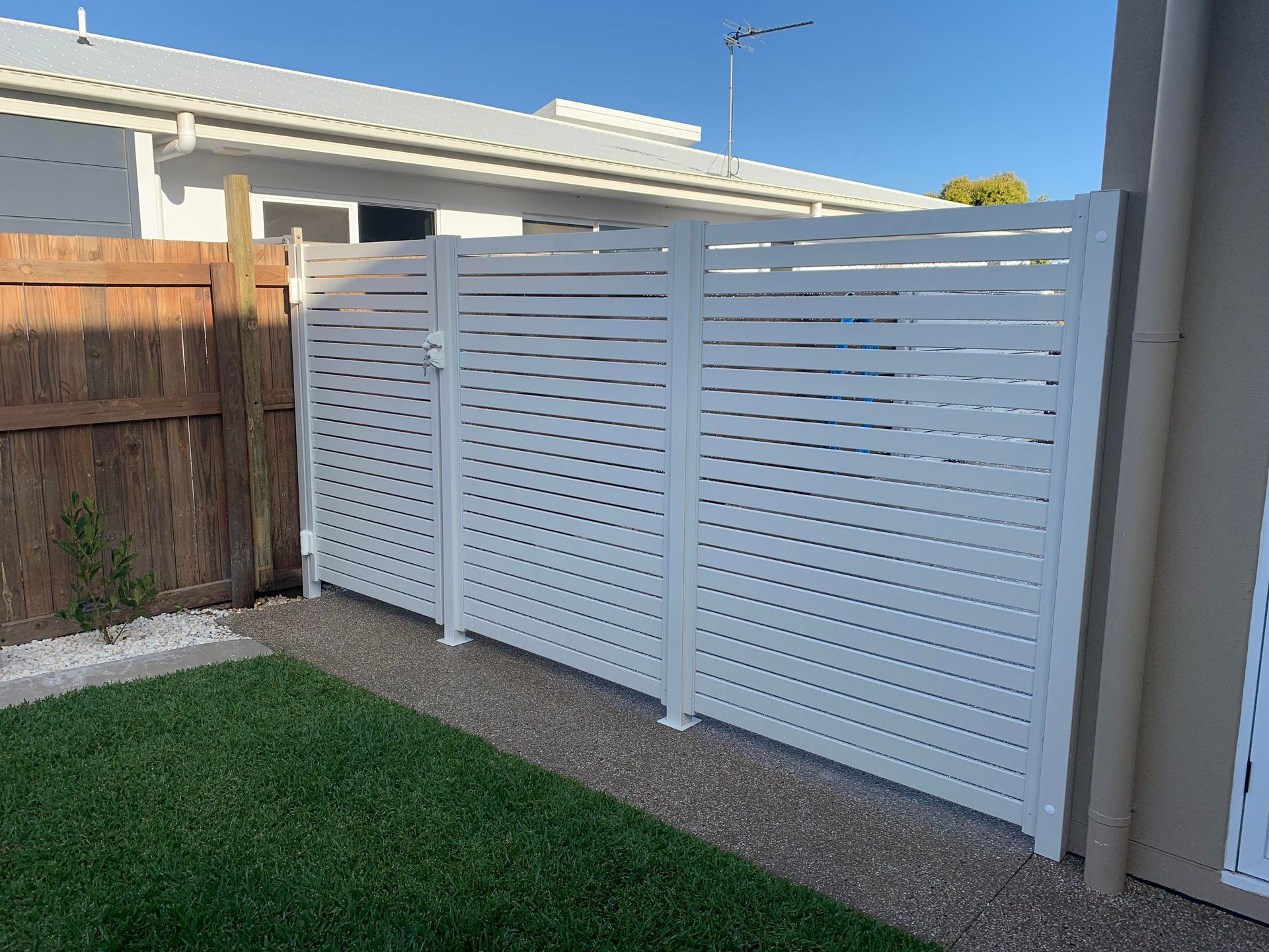 Houses with Aluminium Fencing — Local Glaziers in Eton, QLD