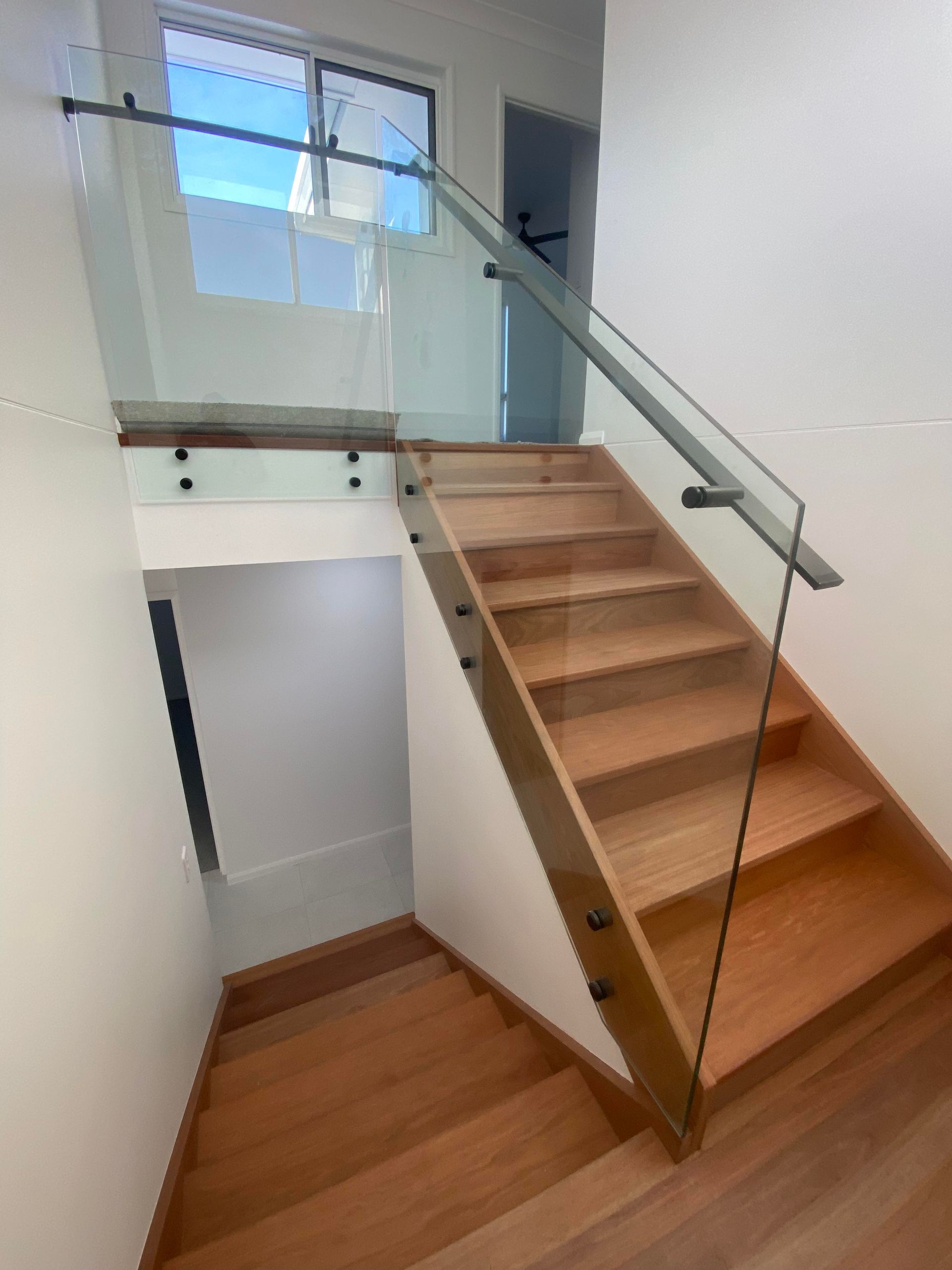 Wooden Stairs — Local Glaziers in Eton, QLD