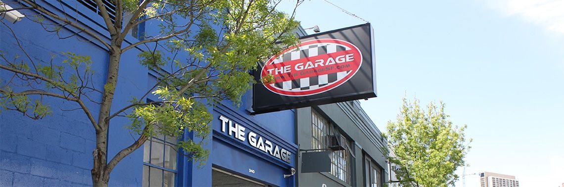 The Garage Burlingame front of garage | The Garage Burlingame