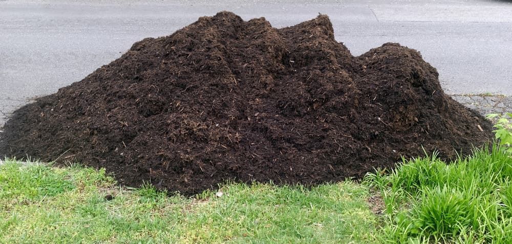A Large Pile of Dirt is Sitting on Top of a Lush Green Field — Auz Tree in Smiths Lake, NSW