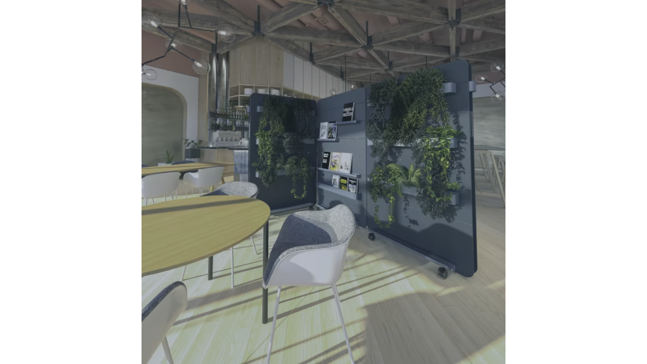 image of a flexible, modular “support + collaboration” zone for focus and collaboration work