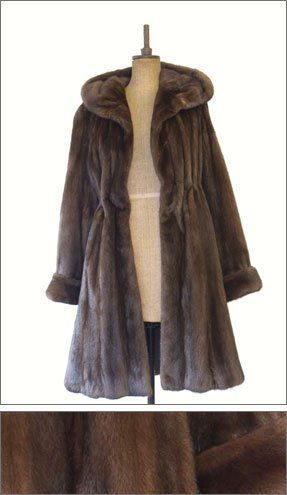 brown fur coat