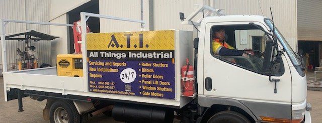 Company Truck — Roller Doors Installation in Rural View, QLD