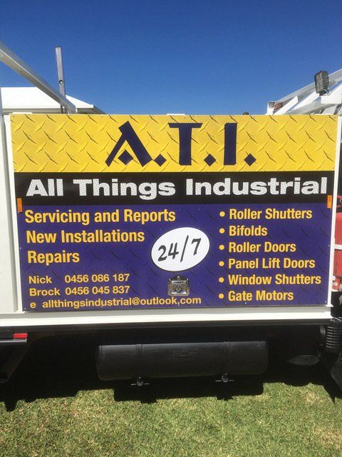 All Things Industrial Work Vehicle — Roller Doors Installation in Rural View, QLD
