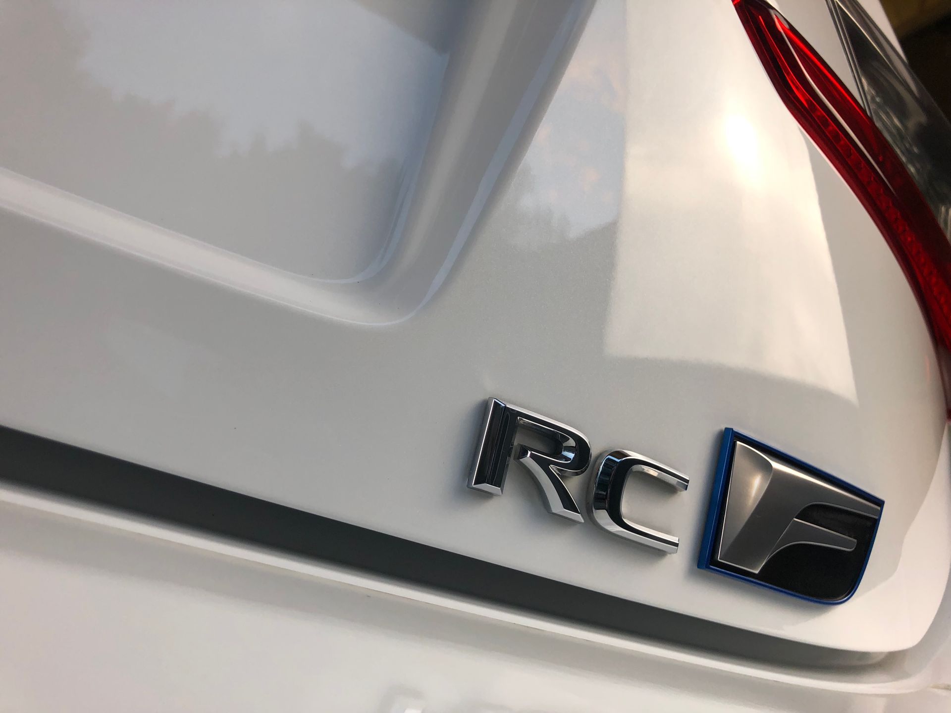 Glossy Lexus RC-F protected with ceramic coating